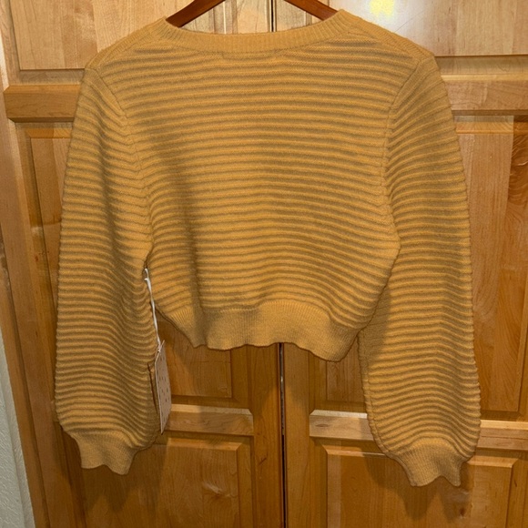 Sweet rain ribbed crop top sweater long sleeve new with tags women’s size small - Picture 2 of 6